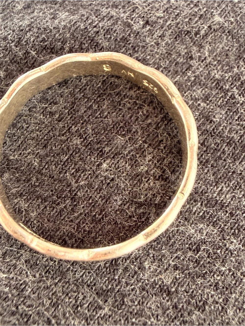 VTG Sterling Silver Celtic Knot Band Ring Sz8